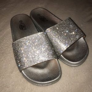 Shiny/bling slides for women!